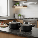 Conjunto 2 Panelinhas Caçarola Teflon Antiaderentes Pequena