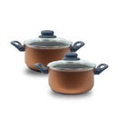 Conjunto 2 Panelinhas Caçarola Teflon Antiaderentes Pequena